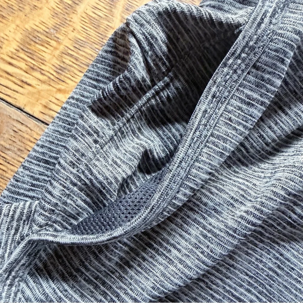 Avia Gray Two-Layer Athletic Shorts with Black Liner